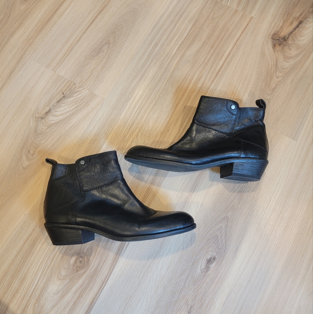 Franco Sarto Black Ankle Boots